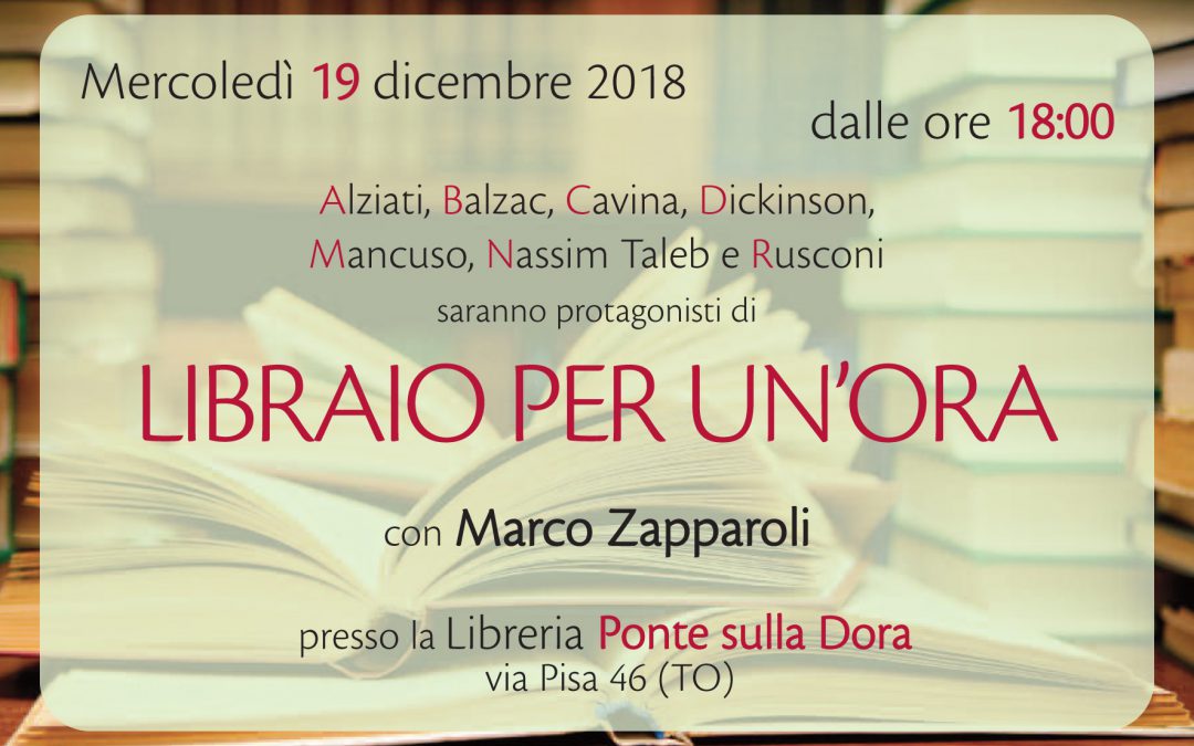 Libraio per un’ora: Marco Zapparoli